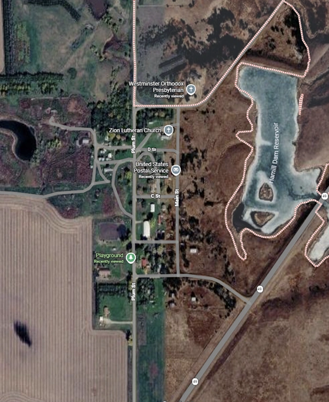 Hamill SD ranch property map