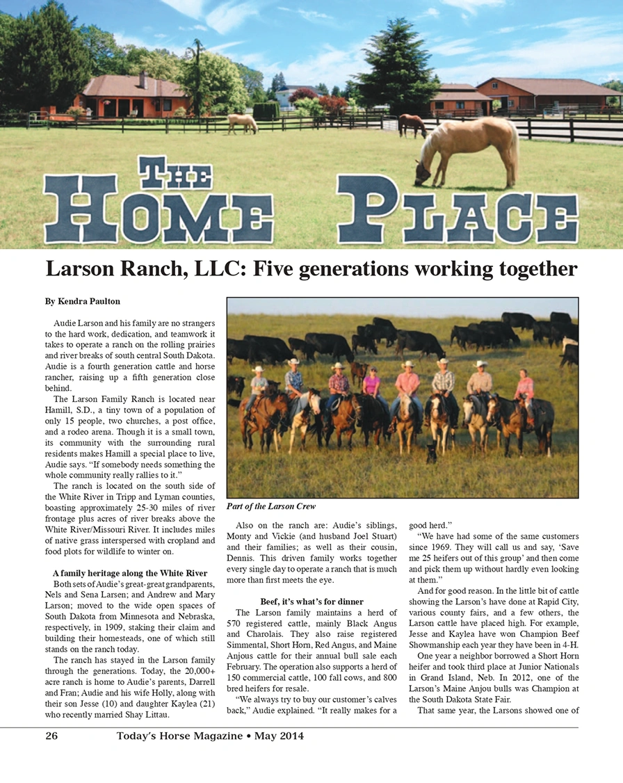 Hamill SD multi-generational family ranch